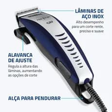 Máquina De Cortar Cabelo Pelo Barbear Mondial Hair Stylo CR-07