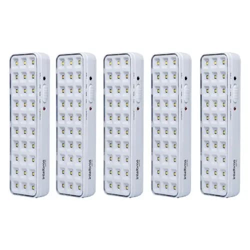Kit 5 Luminária De Emergência Autônoma De Led 30l Intelbras