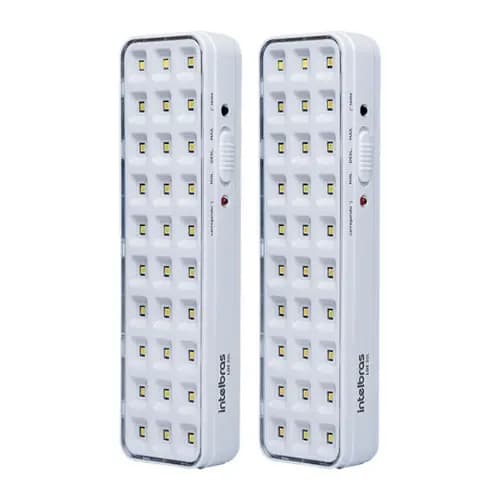 Kit 2 Luminária De Emergência Autônoma De Led 30l Intelbras