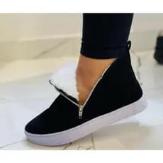 ❄️ Tênis Botinha Forrada Feminina  na camurça❄️ Conforto, estilo e quentinha para os dias frios 🖤