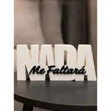 Enfeite Decorativo Nada Me Faltará  | Decoração para Sala, Quarto e Escritório