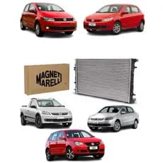 Radiador Arrefecimento Vw Gol Saveiro Voyage G5 Manual Com Ar Condicionado Magneti Marelli