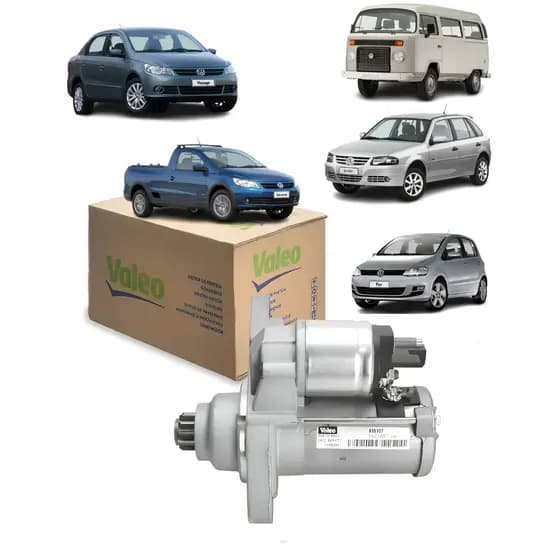 Motor Partida Arranque VW Gol Kombi Fox Saveiro Voyage Parati Spacefox Golf 11 Dentes Valeo 495107