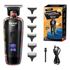 Aparador De Cabelo Kemei MAX-5090 Para Homens Barba Profissional Máquina De Corte Barbeador Elétrico