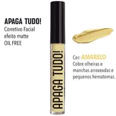 Corretivo Facial Líquido Apaga Tudo! Koloss - Amarelo