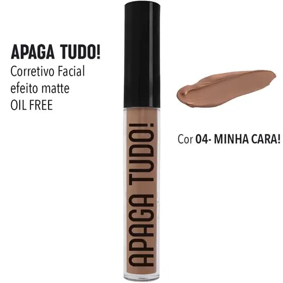 Corretivo Facial Líquido Apaga Tudo! Koloss cor 04 - Minha Cara
