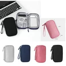 Necessaire organizadora bolsa portatil celular cabos fios armanazamento