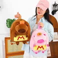 Mochila Capivara Bolsa Infantil Fofa Juvenil Para Passeio,Escolar