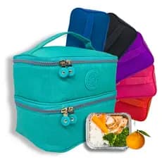 Bolsa Térmica Lancheira com  2 Divisórias Fitness 5032XD