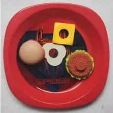 Prato Infantil do Spider Mais kit Hamburguer