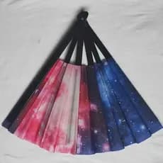 Leque Colorido, Comprar leque de plástico, Leque colorido grande, Leque dobrável atacado, Acessório de abanar colorido