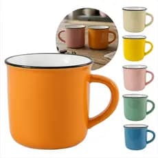 Caneca Porcelana Para Cafe Espresso Pequena Colorida