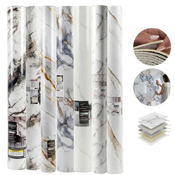Revestimento Painel Marmorizado Adesivo Decorativo 1,2x2,8 Metros Para Parede