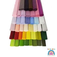 Papel Crepom VMP OU  RIDET Pacote Com10 Unidades cor Única.