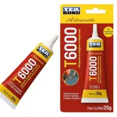 Cola T6000 para Artesanato Pedrarias e Bijuterias Tekbond 25 gr e 60gr