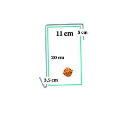 kit 6 ganchos para pendurar gaiolas, vasos de flores e plantas para blocos de 10 cm