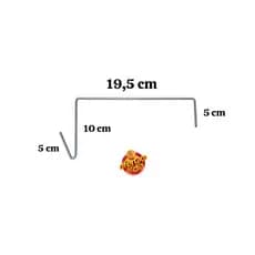 kit 6 GANCHO DE PAREDE, GAIOLA ,MURO, CAIBRO, JARDIM 19 cm