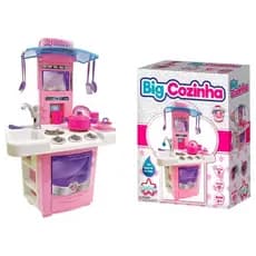 Big Cozinha Infantil Completa Com Água E Som 16 Peças +3