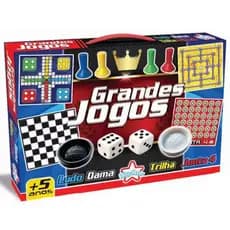 Grandes Jogos 4 Em 1 Ludo Dama Trilha Junta 4 +5 Anos