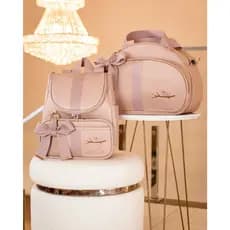 Kit Maternidade 2 Peças Bolsa e Mochila-Personalizado Térmica Impermeável, Coleção Sérvia