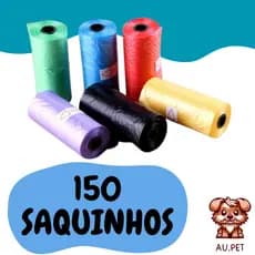 Kit Pet Higiênico Cata Caca 180 Saquinhos Refil Saco de Lixo Coco Cães Gato Pet