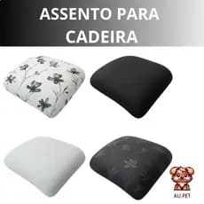 Kit 2, 4 e 6 Almofadas para Cadeira - Assento Retangular Avulso Almofadado