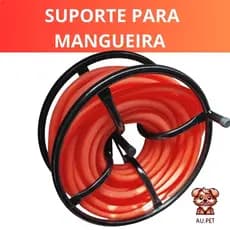 Enrolador Mangueira Jardim Circular Giratório Até 30 Metros Suporte Forte Aço Reforçado