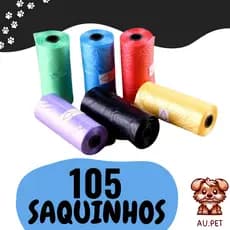 Refil Cata Caca Pet Saco Higiênico 7 unidades (105 saquinhos)