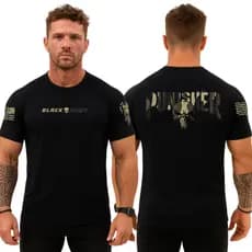 Camiseta Dry Fit Masculina Punisher Camuflado Caveira Black Army