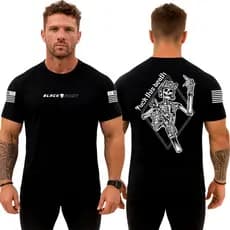 Camiseta Dry Fit Original Masculina Caveira Death Militar Black Army