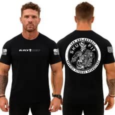 Camiseta Dry Fit Original Masculina Faca na Caveira Skull Fit Academia Black Army