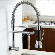 Torneira De Cozinha Gourmet Alça Com Extensor De Spray Tubo De Flexível Para Ajuste