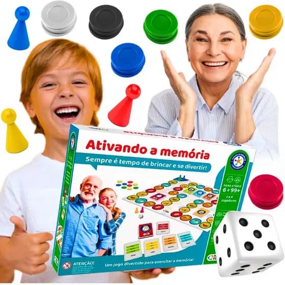 Jogo da memoria para crianças e idosos Pais e filhos tabuleiro educativo brinquedo terapeutico