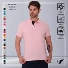 Camisa Polo Masculina Piquet Premium várias cores original da marca robles