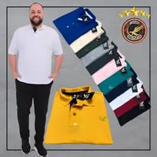 Blusa Gola Polo ROBLES Camisa Masculina Plus Size G1 G2 G3 Piquet 30.1 Premium
