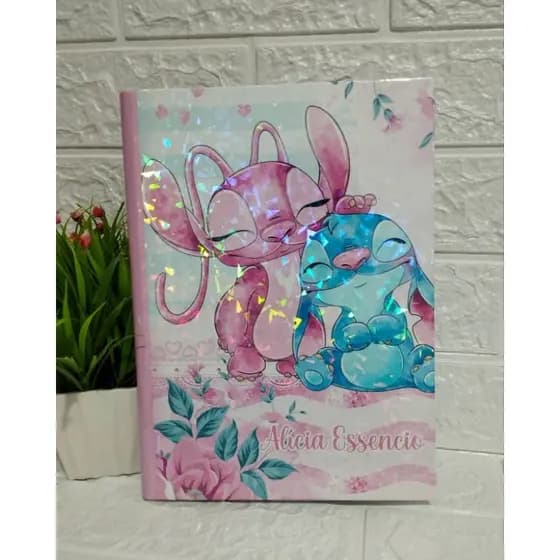 Caderno de Caligrafia Grande 96 folhas Personalizado Menina