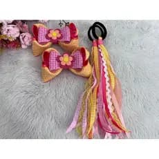 laço junino amarelo com rosa forte laço sao joao laço junino luxo laço arraia colorido