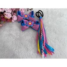 laço junino azul com rosa laço sao joao laço junino luxo laço arraia colorido