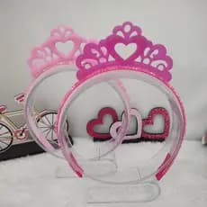 arco princesa arco com coroa rosa