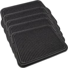 Kit 5 Sanitário Canino Higiênico Toalete Pipi Dog Xixi Educador Tapete Plástico Black