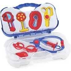 Maleta Mini Doutor Brinquedo Para Crianças Infantil 7 Peças Médico Plástico Paki Toys