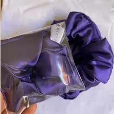 Xuxa scrunchie cetim cor roxa mimo kit 5/10/15/20