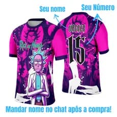Camiseta Interclasse Personagens Series – Camisa Dry Fit Personalizada com Nome Exclusivo
