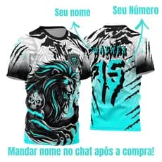 Camiseta Interclasse Personalizada Leão Escolar | Camisa de Time para Jogos Escolares
