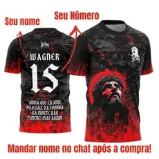 Camisa Dry Fit 100% Poliéster Cristã Jesus – Camiseta Personalizada com Nome/Número