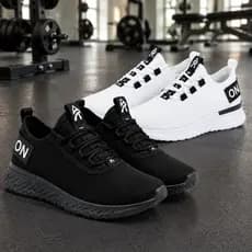 Tênis Masculino Kit 2 Pares Academia Caminhada Corrida Casual Leve Moderno Promoção