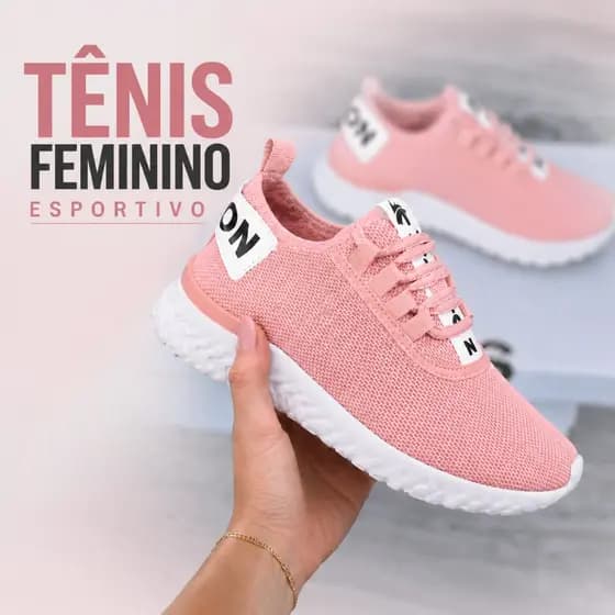Tênis Feminino De Academia Corrida Caminhada Leve Macio Para Dia a Dia Trabalho Festa Lazer Promoção