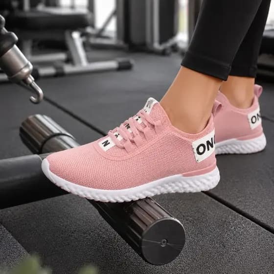 Tênis Feminino Academia Caminhada e Corrida Knit Meia Confortável Leve Macio Dia a Dia Promoção
