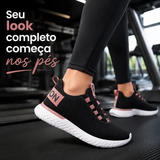 Tênis Esportivo Knit Feminino Masculino Academia Caminhada Corrida Confortável 34 ao 43 Promoção
