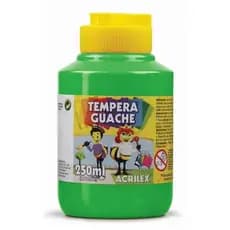Tinta Tempera Guache Acrilex 250ml Verde Folha